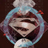 DC Comics Superman Purple Abstract Collage iPhone XS Skin