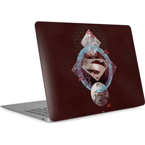 DC Comics Superman Purple Abstract Collage Apple MacBook Air Skin