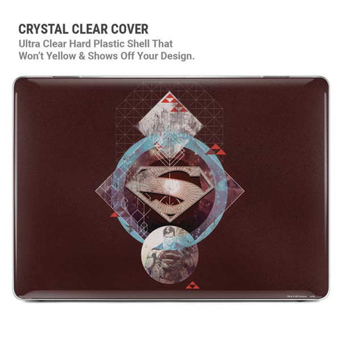 DC Comics Superman Purple Abstract Collage MacBook Pro 14in (2021-24) Case plus Skin