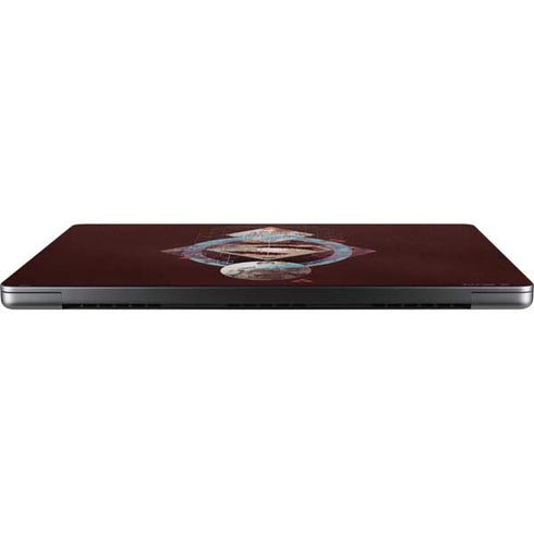DC Comics Superman Purple Abstract Collage Apple MacBook Pro 14-inch Skin