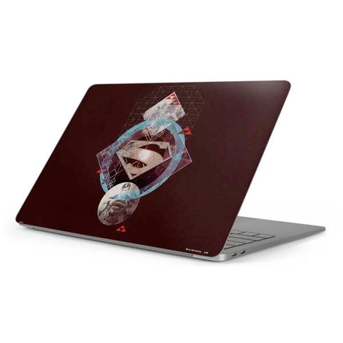 DC Comics Superman Purple Abstract Collage Apple MacBook Pro 16-inch Skin