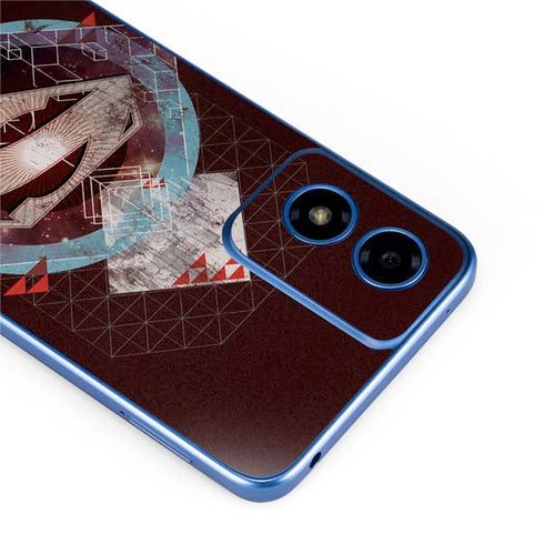 DC Comics Superman Purple Abstract Collage Moto G Play 4G (2024) Skin