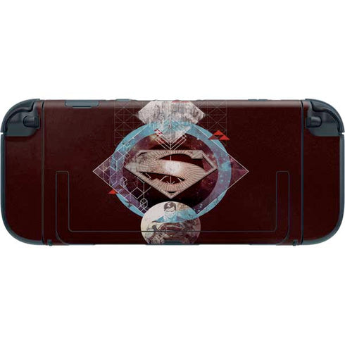 DC Comics Superman Purple Abstract Collage Nintendo Switch 2 (2025) with Joy-Con Skin