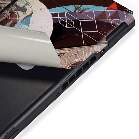 DC Comics Superman Purple Abstract Collage Nintendo Switch Bundle Skin