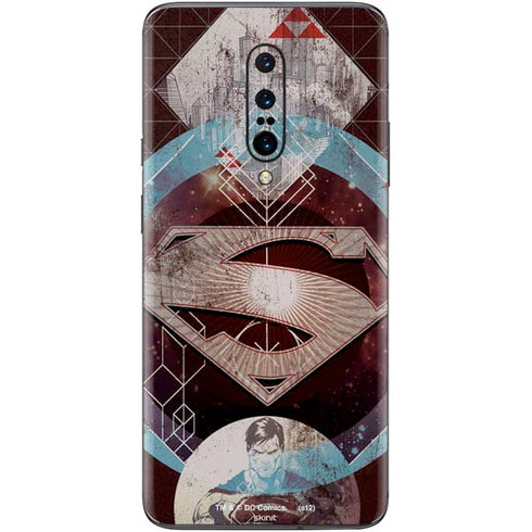 DC Comics Superman Purple Abstract Collage OnePlus 7 Pro Skin