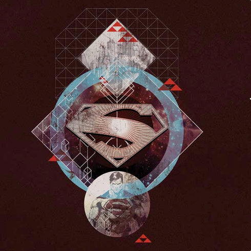 DC Comics Superman Purple Abstract Collage PS4 Console Skin