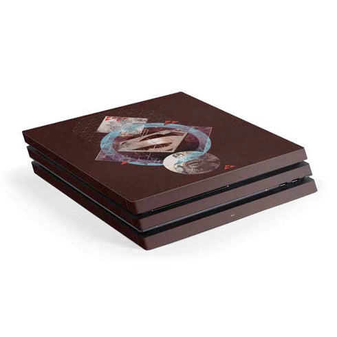 DC Comics Superman Purple Abstract Collage PS4 Pro Console Skin