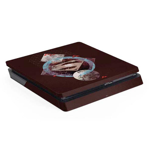 DC Comics Superman Purple Abstract Collage PlayStation PS4 Skins