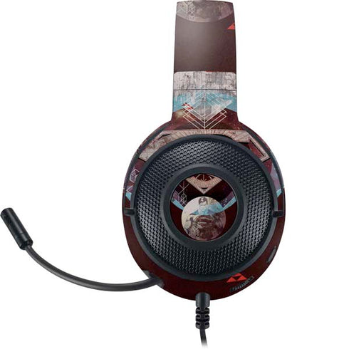 DC Comics Superman Purple Abstract Collage Razer Kraken X Skin