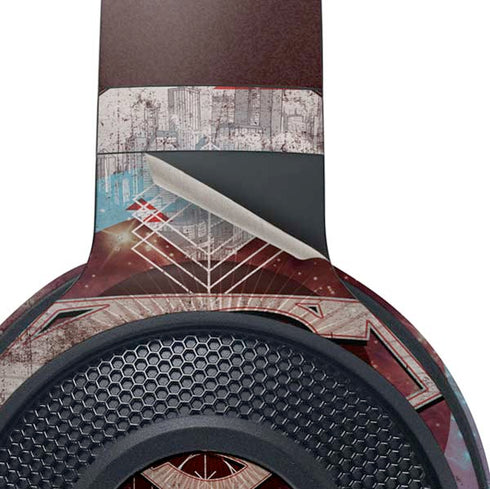 DC Comics Superman Purple Abstract Collage Razer Kraken X Skin