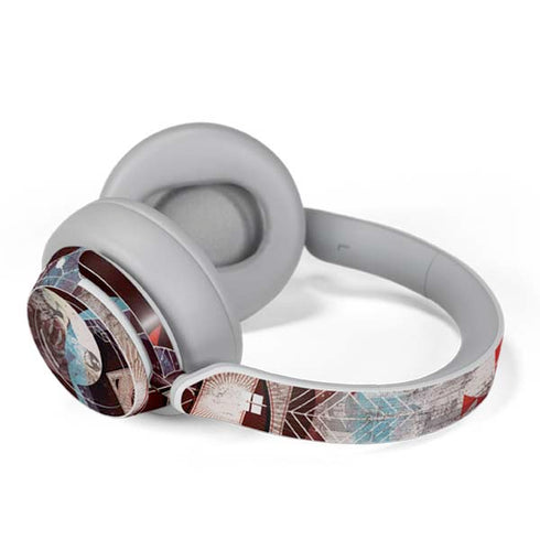 DC Comics Superman Purple Abstract Collage Surface Headphones Skin