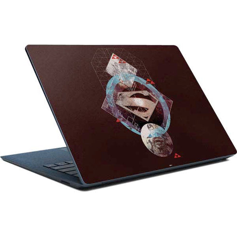 DC Comics Superman Purple Abstract Collage Surface Laptop Skin