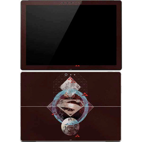 DC Comics Superman Purple Abstract Collage Surface Pro 4 Skin