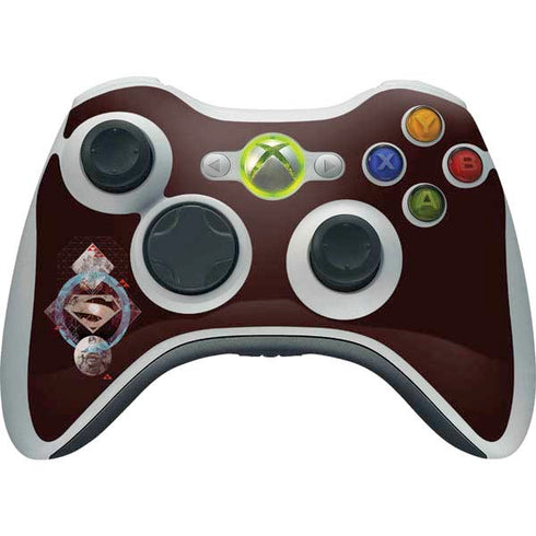 DC Comics Superman Purple Abstract Collage Xbox 360 Wireless Controller Skin