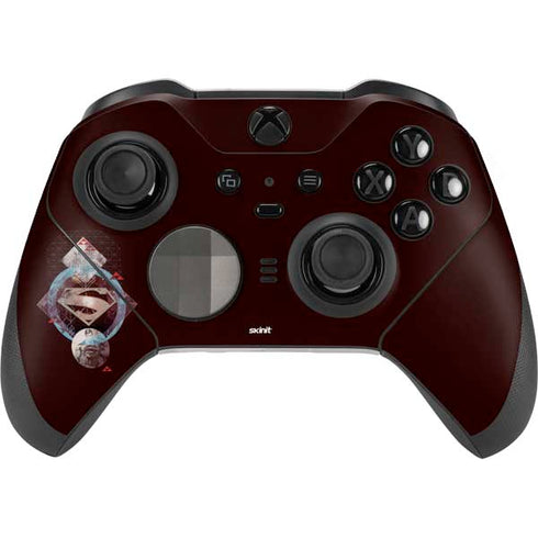 DC Comics Superman Purple Abstract Collage Xbox Elite Wireless Controller Series 2 Skin