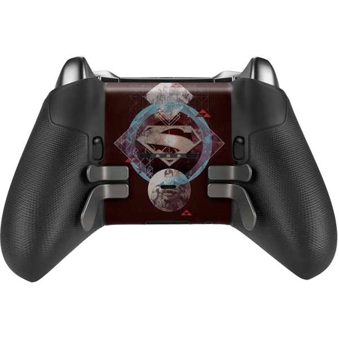 DC Comics Superman Purple Abstract Collage Xbox Elite Wireless Controller Series 2 Skin