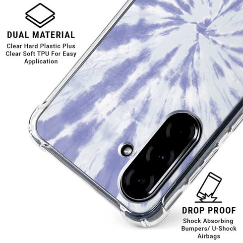 Purple Tie Dye Galaxy A36 5G Clear Case