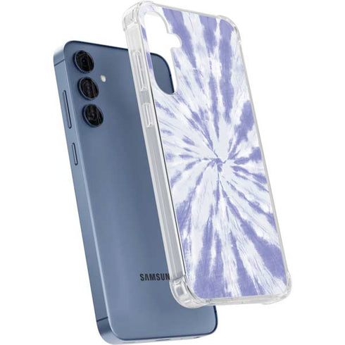 Purple Tie Dye Galaxy A55 5G Clear Case