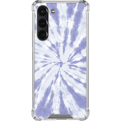Purple Tie Dye Galaxy S24 FE Clear Case