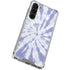 Purple Tie Dye Galaxy S24 FE Clear Case