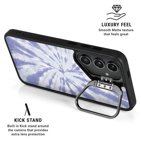 Purple Tie Dye Galaxy S25 Kickstand Case