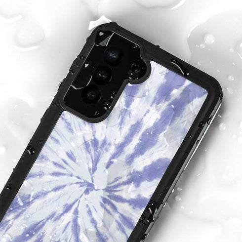 Purple Tie Dye Galaxy S24 Plus Waterproof Case