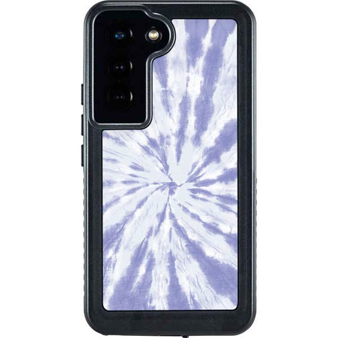 Purple Tie Dye Galaxy S24 Waterproof Case