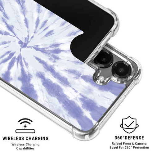 Purple Tie Dye Galaxy S26 Clear Case