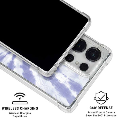 Purple Tie Dye Galaxy S26 Ultra Clear Case