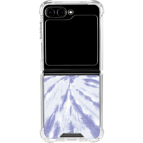 Purple Tie Dye Galaxy Z Flip6 Clear Case