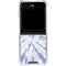 Purple Tie Dye Galaxy Z Flip6 Clear Case