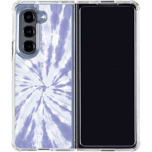 Purple Tie Dye Galaxy Z Fold5 5G Clear Case