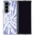 Purple Tie Dye Galaxy Z Fold5 5G Clear Case