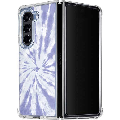 Purple Tie Dye Galaxy Z Fold5 5G Clear Case