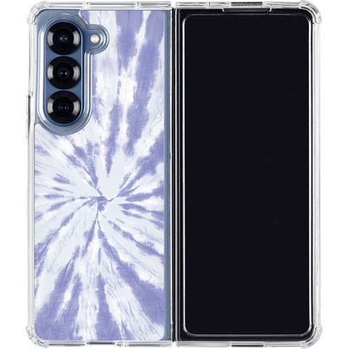 Purple Tie Dye Galaxy Z Fold6 Clear Case
