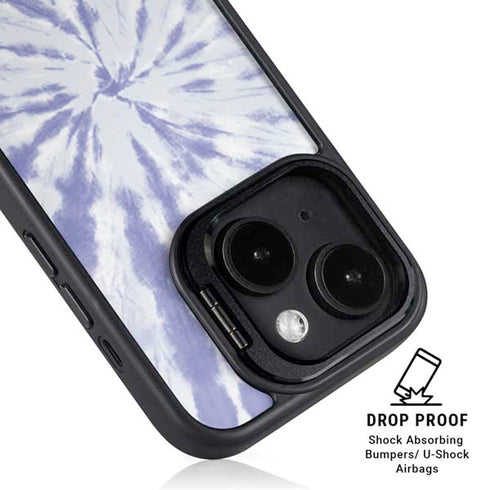 Purple Tie Dye iPhone 14 Kickstand Case