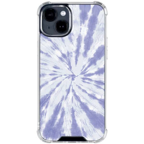 Purple Tie Dye iPhone 15 Clear Case
