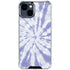 Purple Tie Dye iPhone 15 Clear Case