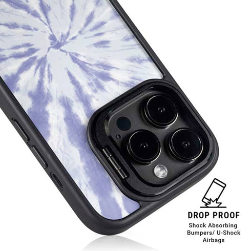 Purple Tie Dye iPhone 15 Pro Kickstand Case