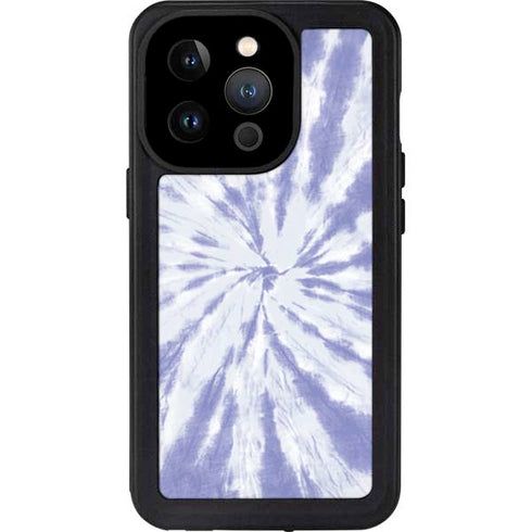 Purple Tie Dye iPhone 15 Pro Waterproof Case