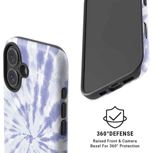 Purple Tie Dye iPhone 16 Magsafe Impact Case