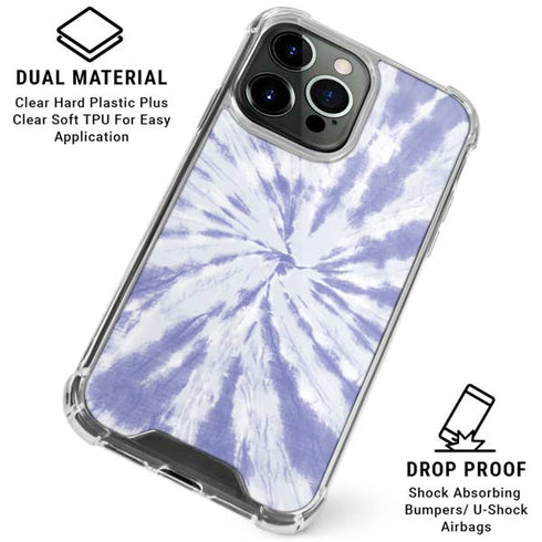 Purple Tie Dye iPhone 16 Pro Max Clear Case