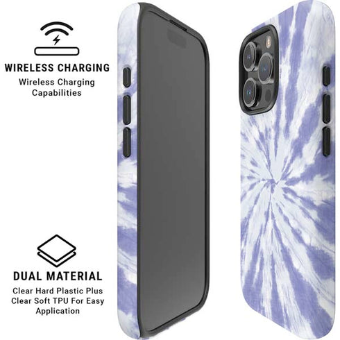 Purple Tie Dye iPhone 16 Pro Max Magsafe Impact Case