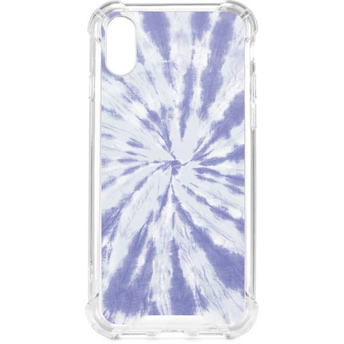 Purple Tie Dye iPhone XS Clear Case