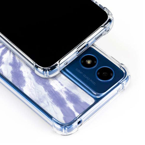 Purple Tie Dye Moto G 5G (2024) Clear Case