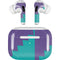 Purple Turquoise Zig Zag AirPods Skins