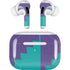 Purple Turquoise Zig Zag AirPods Skins