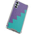 Purple Turquoise Zig Zag Gabb Phone 4 Clear Case