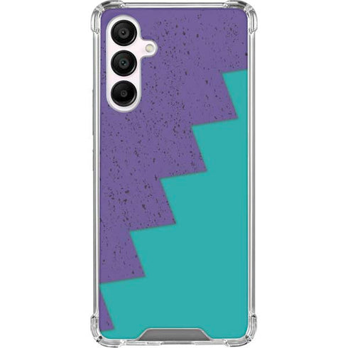 Purple Turquoise Zig Zag Galaxy A16 5G Clear Case