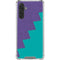 Purple Turquoise Zig Zag Galaxy A17 Clear Case